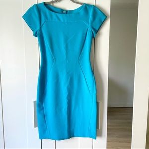 Rachel Roy Bodycon Sheath Dress Cut Out Back Blue